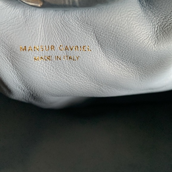 Mansur Gavriel Mini Cloud Crinkled Metallic Clutch - Picture 12 of 13